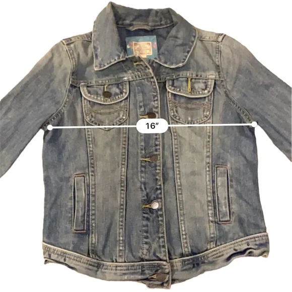 Abercrombie & FItch fitted distressed denim jacket - Picture 5 of 10